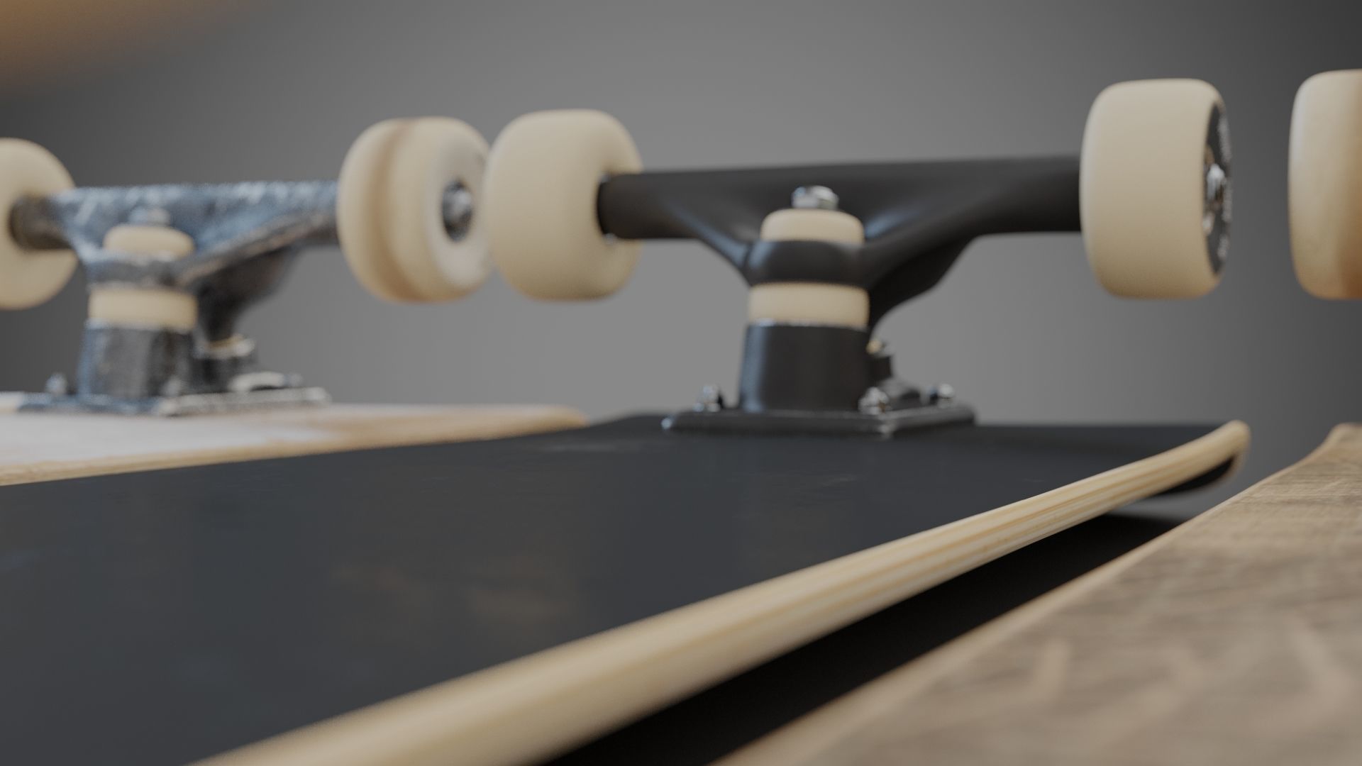 Realistic skateboard group of skateboards 3D model_12