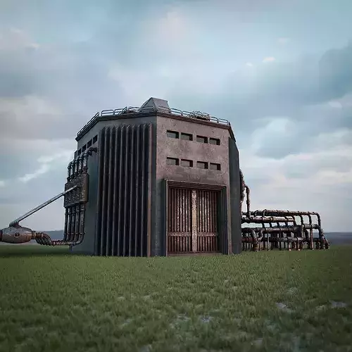 INDUSTRIAL SCIFI BUILDING 06