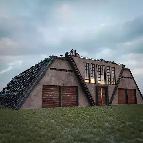 INDUSTRIAL SCIFI BUILDING 08