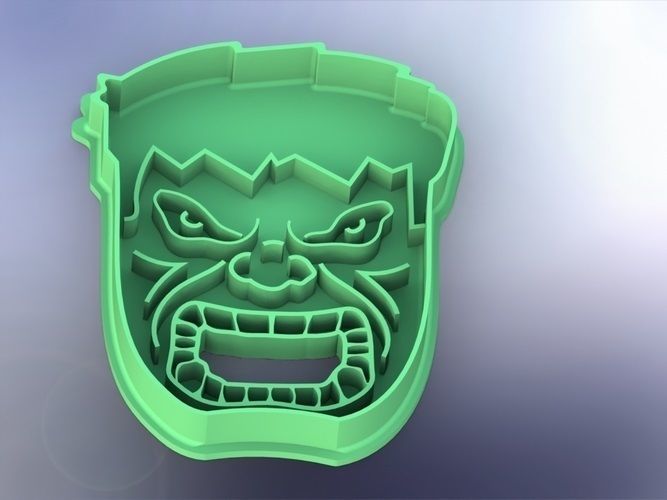 Cookie cutter Hulk-100 3D print model_0