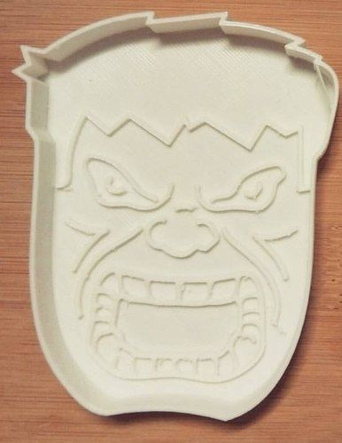 Cookie cutter Hulk-100 3D print model_2