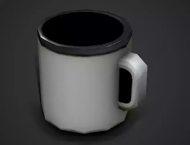 Old Cup Low Poly Mobile Ready Low-poly 3D model