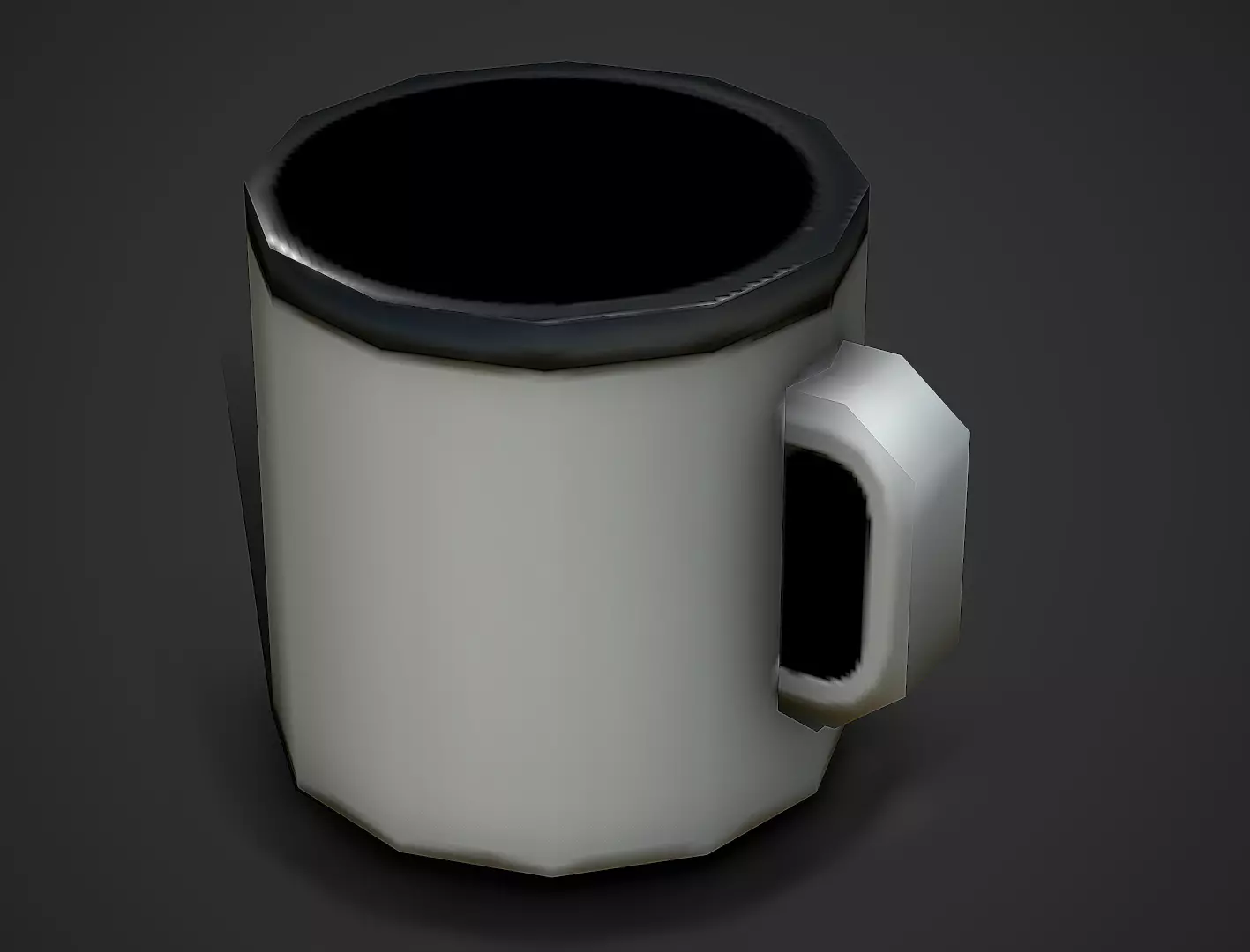 Old Cup Low Poly Mobile Ready Low-poly 3D model_0