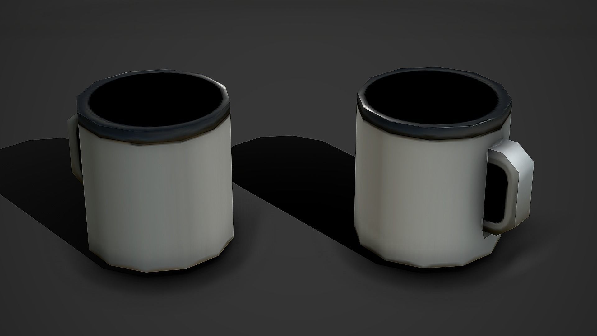 Old Cup Low Poly Mobile Ready Low-poly 3D model_1