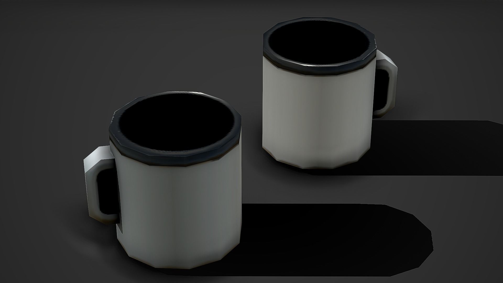 Old Cup Low Poly Mobile Ready Low-poly 3D model_2