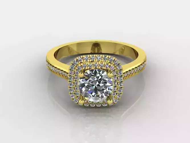 Diamond Jewelry Engagment Ring  3D print model