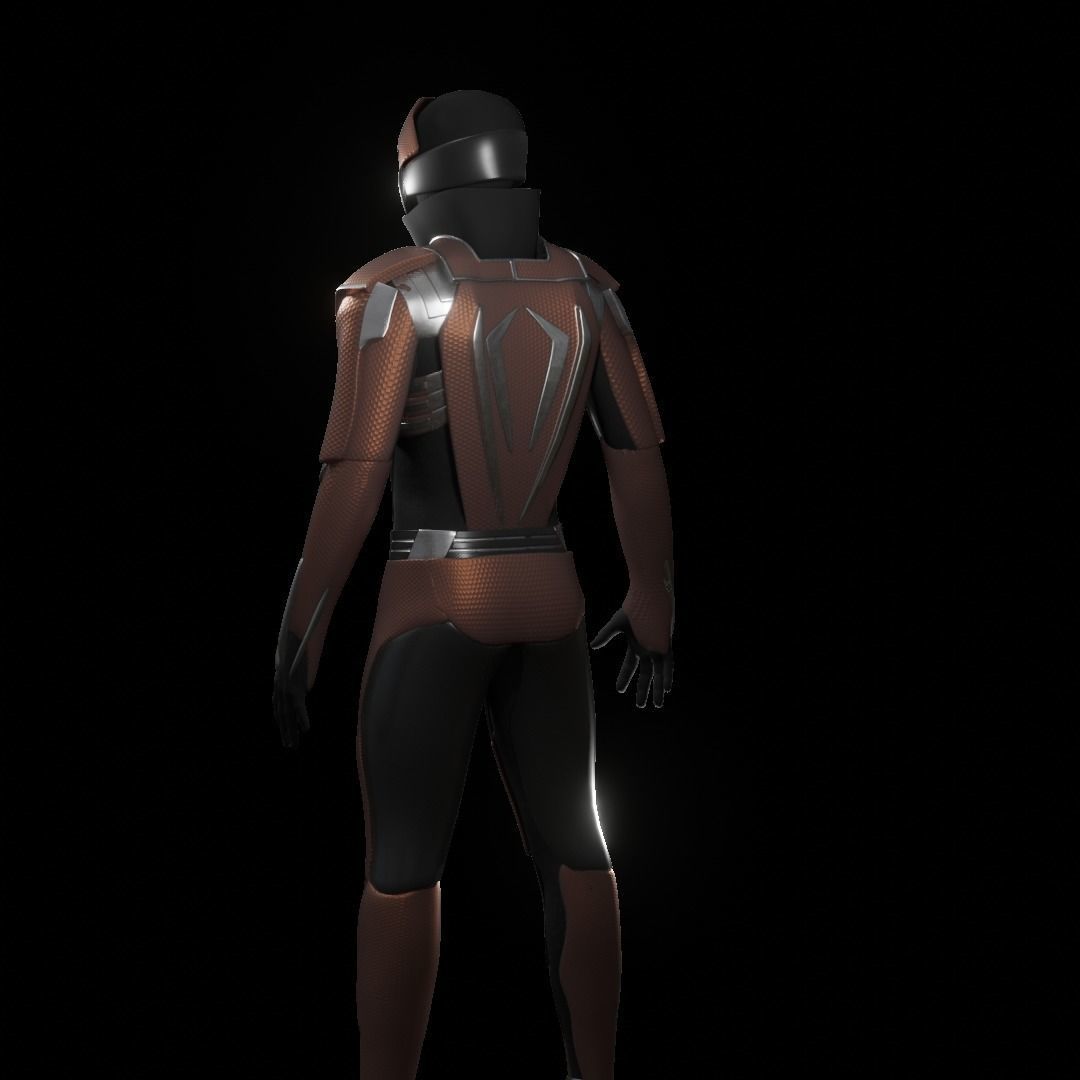 Robot - Sci Fi Armor - Rigged 3D model_5