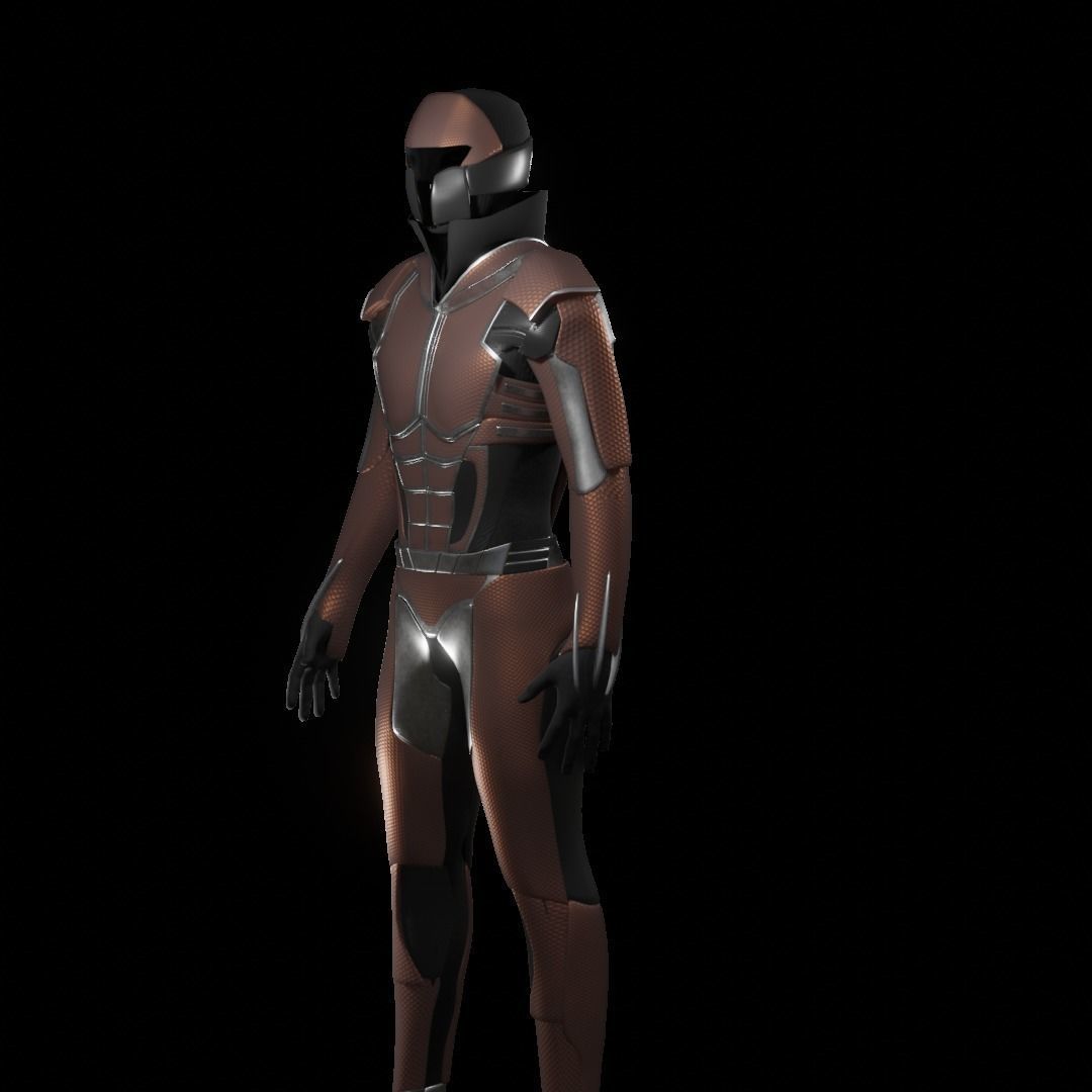 Robot - Sci Fi Armor - Rigged 3D model_3