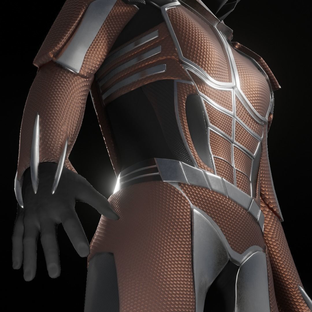 Robot - Sci Fi Armor - Rigged 3D model_8