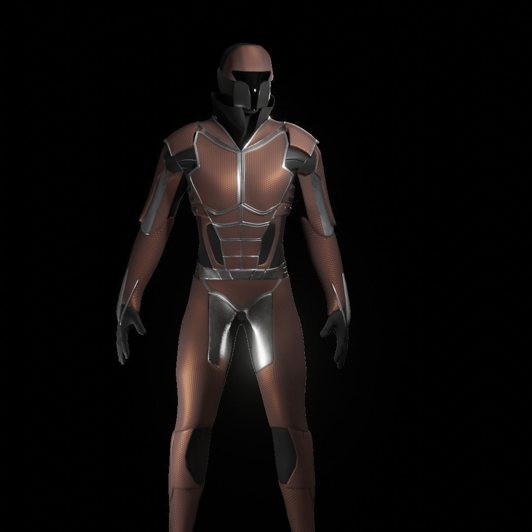 Robot - Sci Fi Armor - Rigged 3D model_2