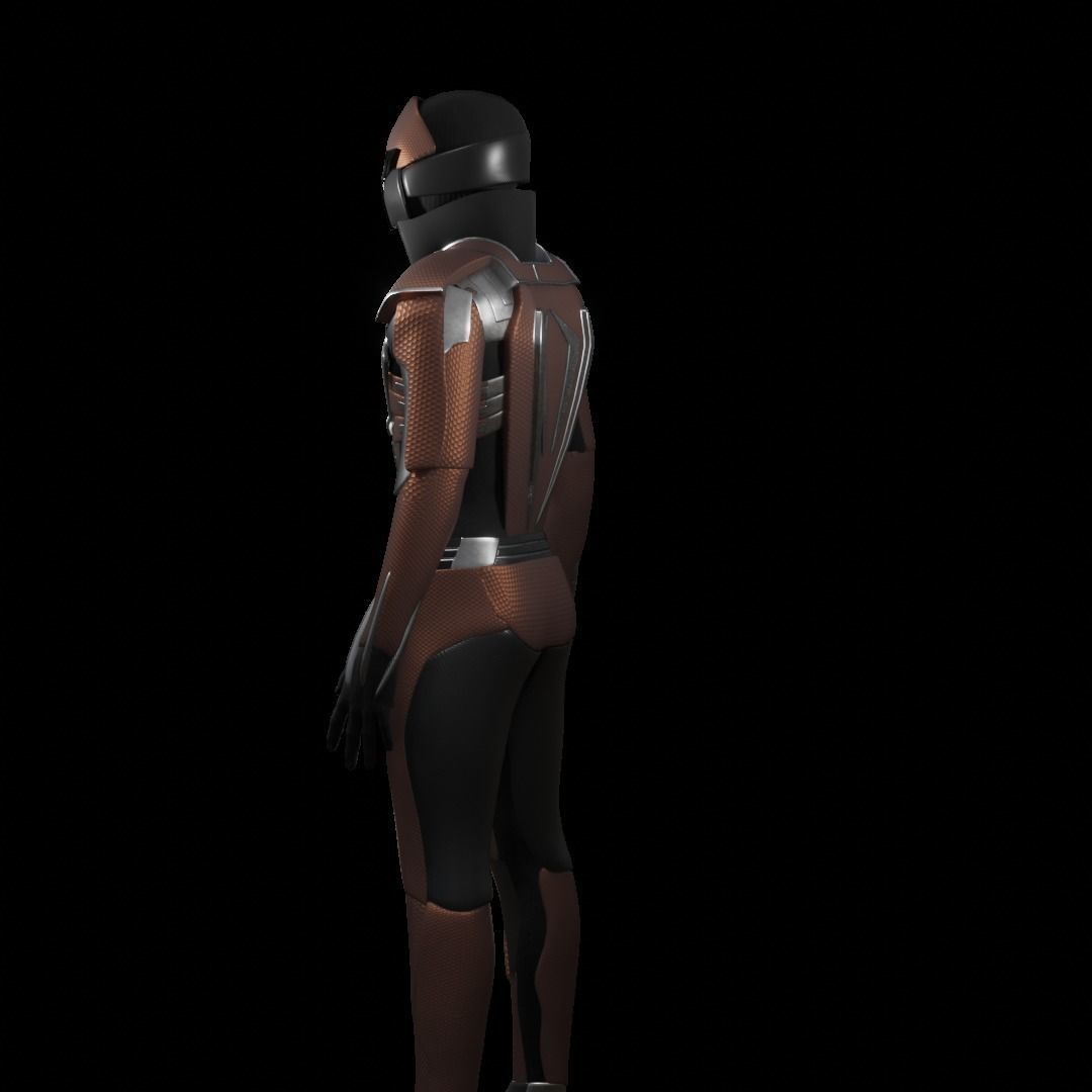 Robot - Sci Fi Armor - Rigged 3D model_4