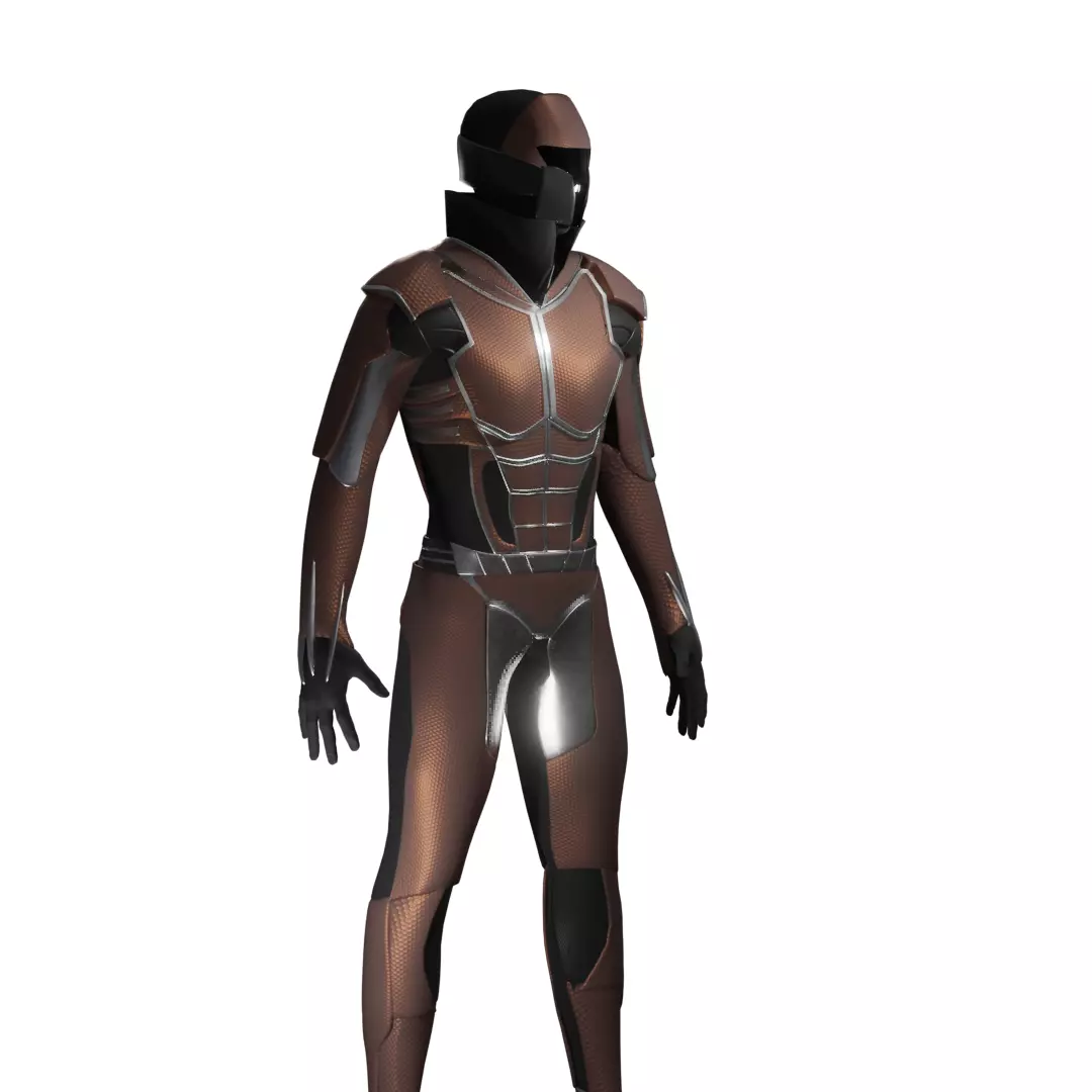 Robot - Sci Fi Armor - Rigged 3D model_0