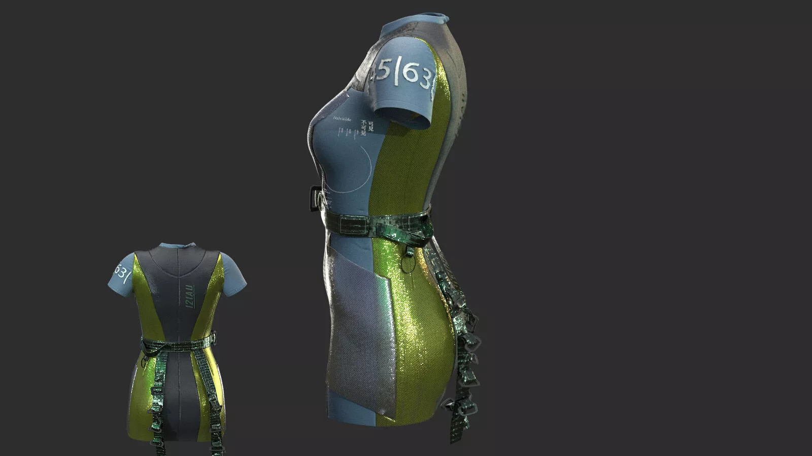 SCIFI DRESS 3D model