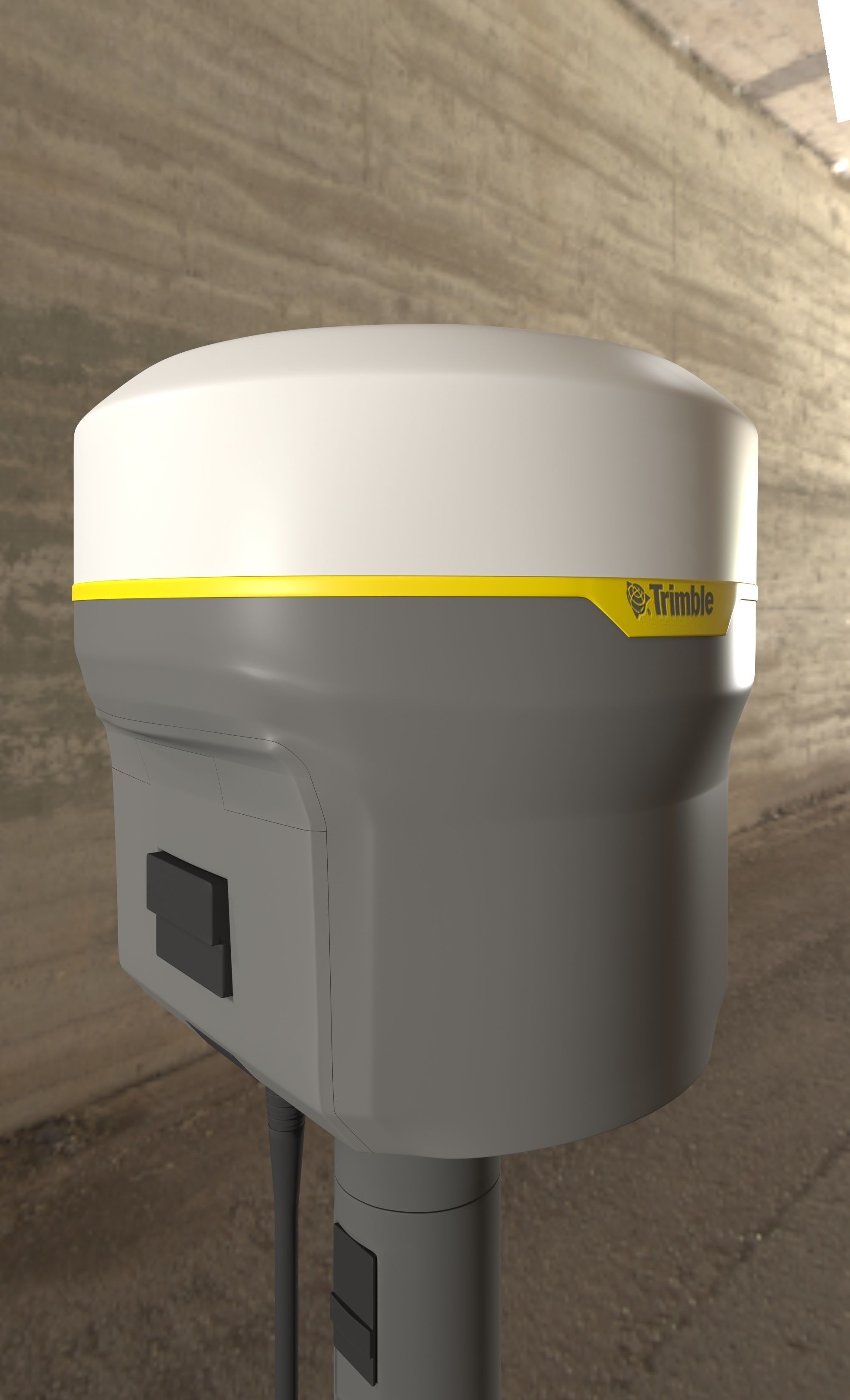 Trimble gnss receiver 3D model_1