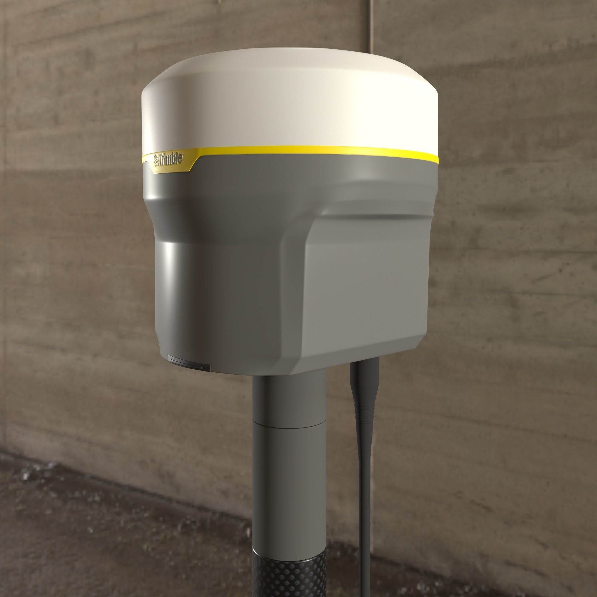 Trimble gnss receiver 3D model_5