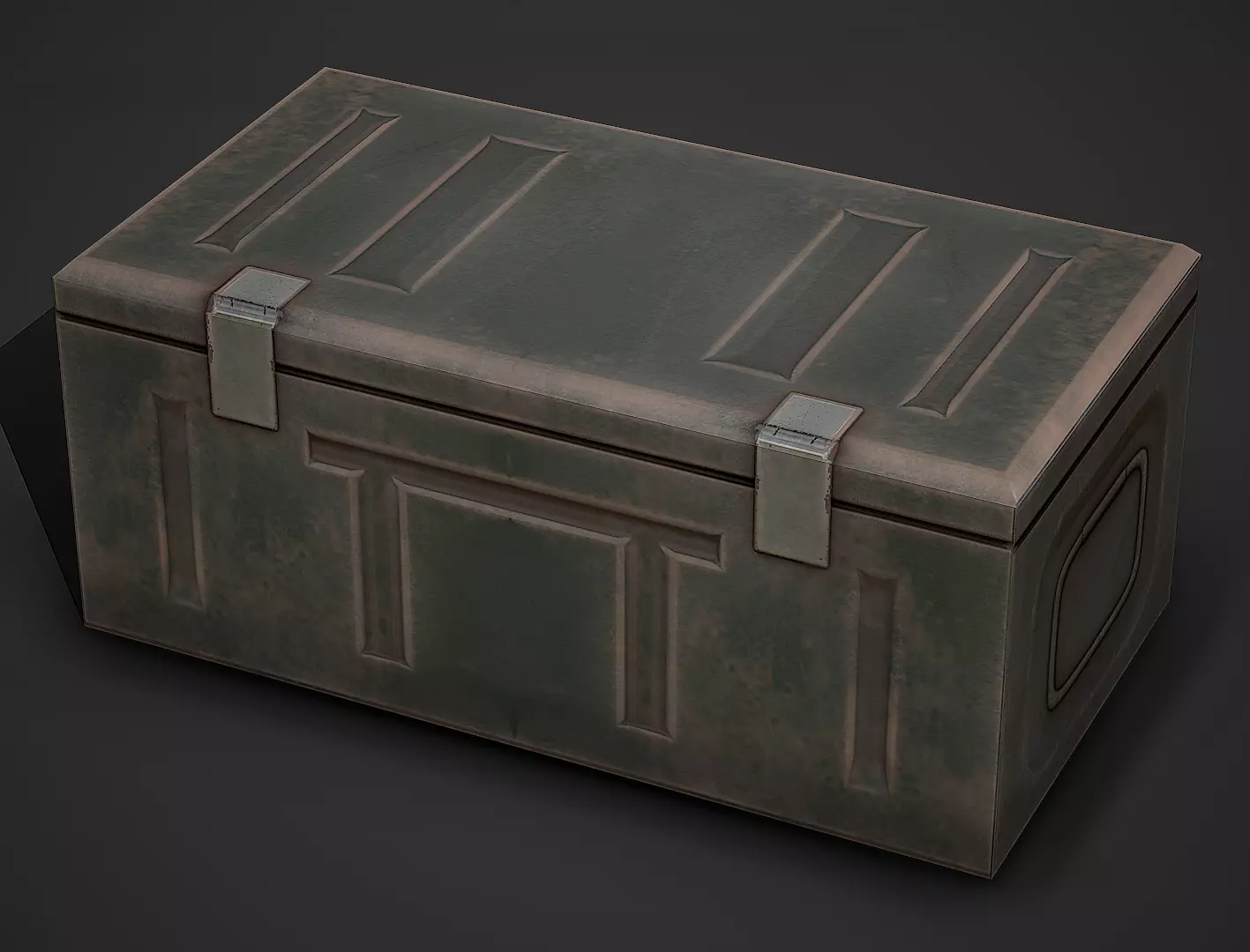 Ammo Crate 03 Low Poly Mobile Ready Low-poly 3D model_0