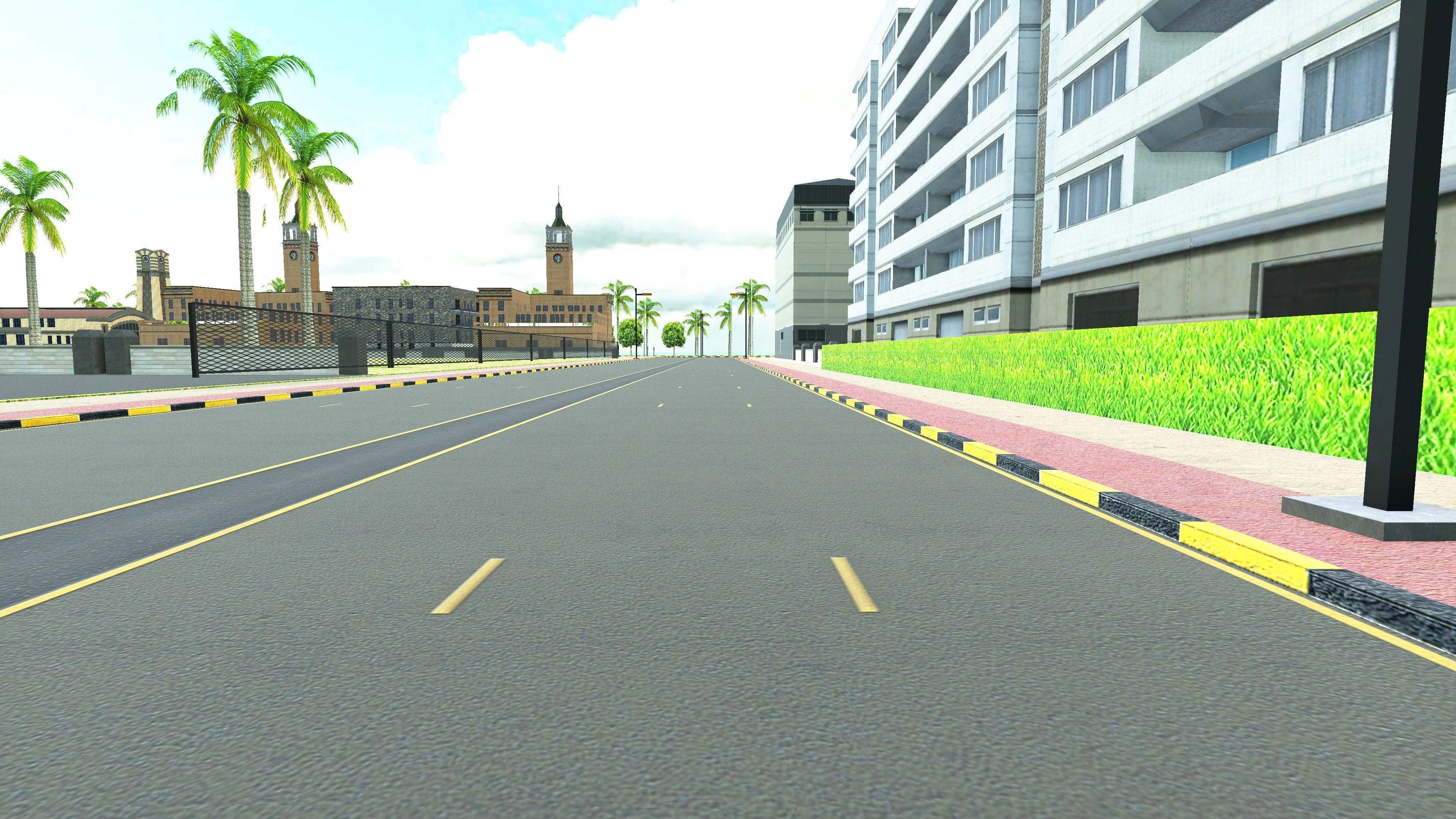 Open world City 3D model LOW POLY Game VR AR Low-poly 3D model_9