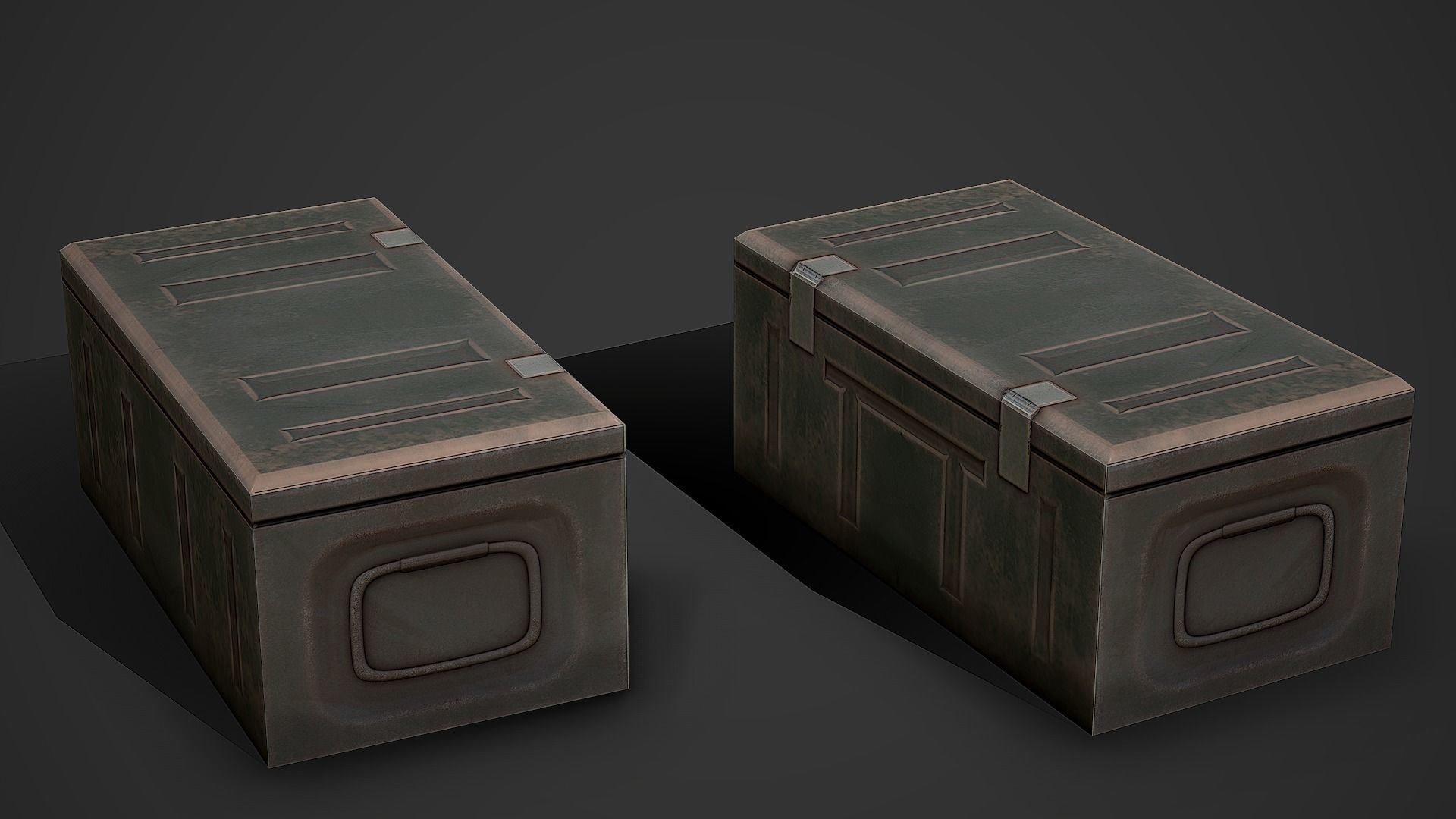 Ammo Crates Pack Low Poly Mobile Ready 3D Model Collection_5