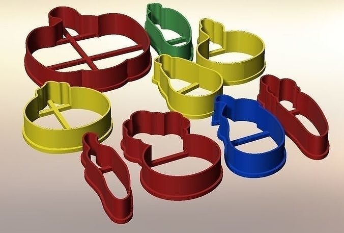 Vegetable set 18 PCS- 50 3D print model