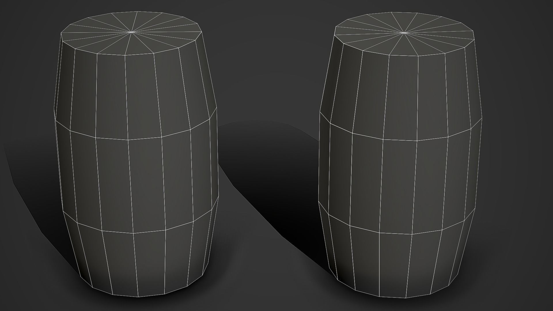 Wooden Barrel 01 Low Poly Mobile Ready Low-poly 3D model_4