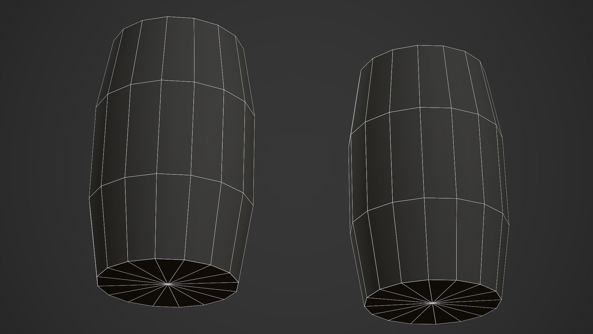 Wooden Barrel 01 Low Poly Mobile Ready Low-poly 3D model_5