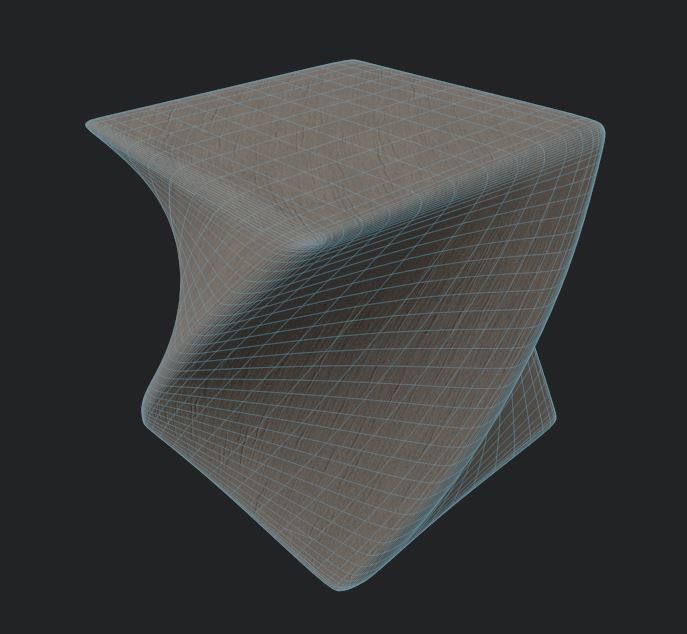 Stylized Cube 3D model_4