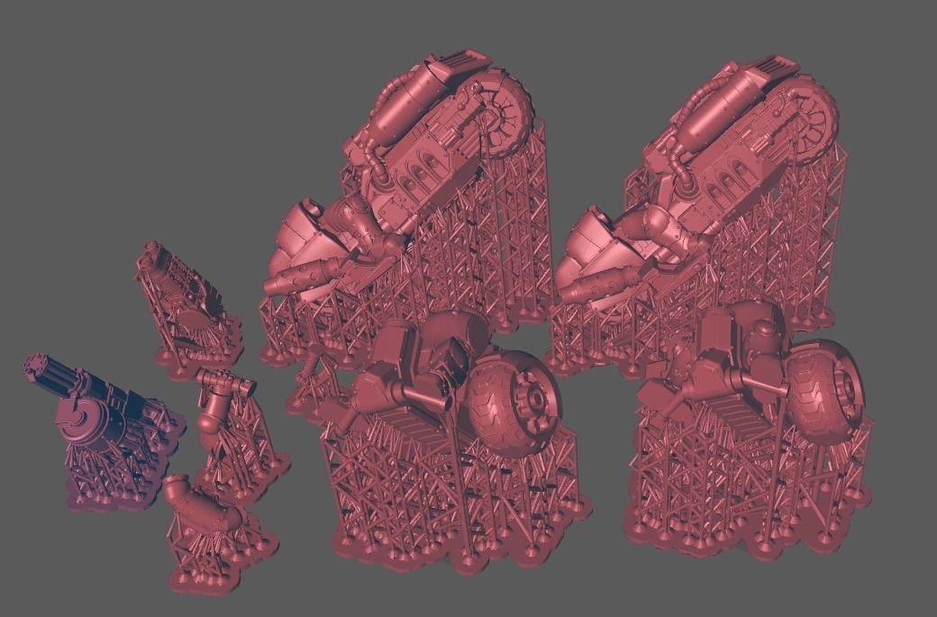 Warbike - Black Knights and Tempest Legion 3D print model_5
