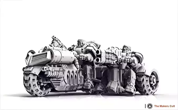 Warbike - Black Knights and Tempest Legion 3D print model
