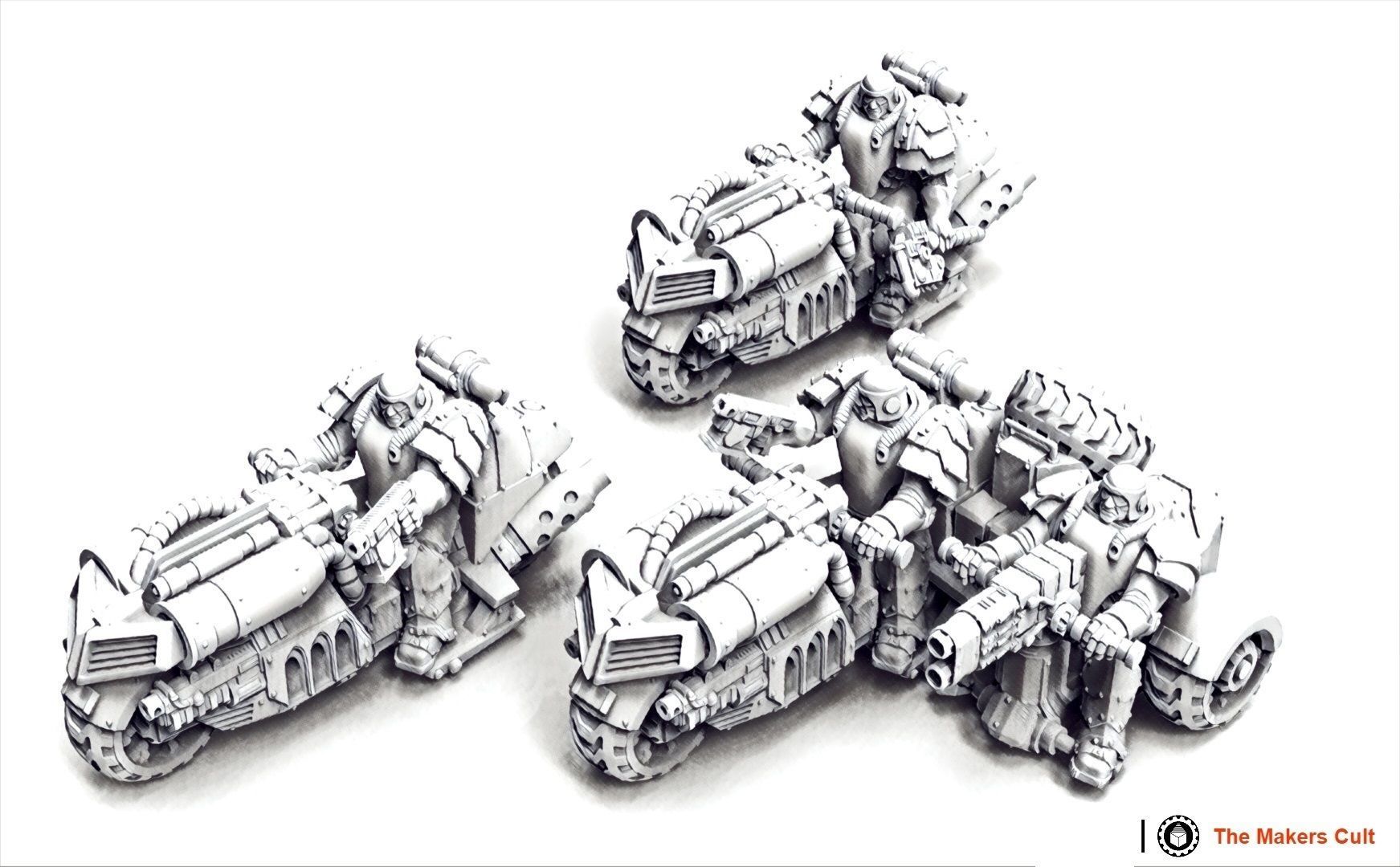 Warbike - Black Knights and Tempest Legion 3D print model_1