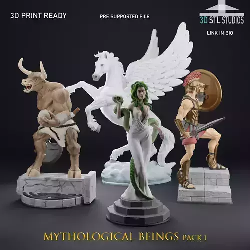 Mythological Beings Pack 1  3D print model