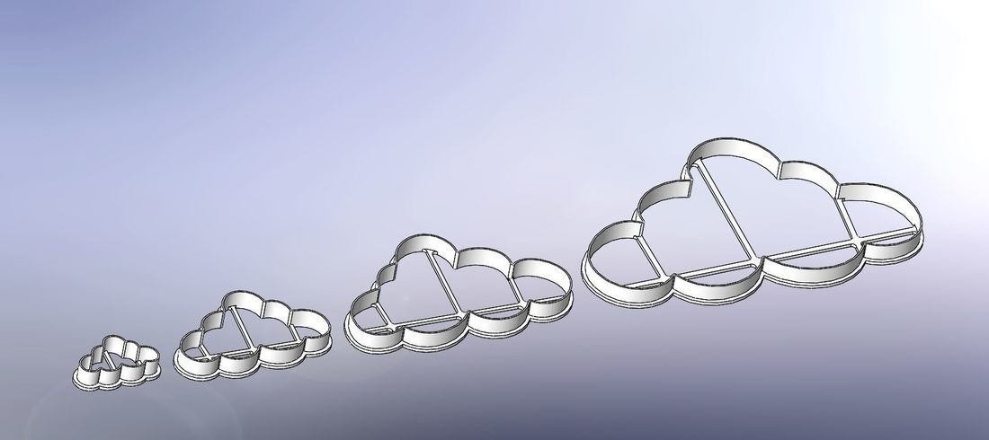 Beautiful clouds-set 40-80-120 3D print model_0