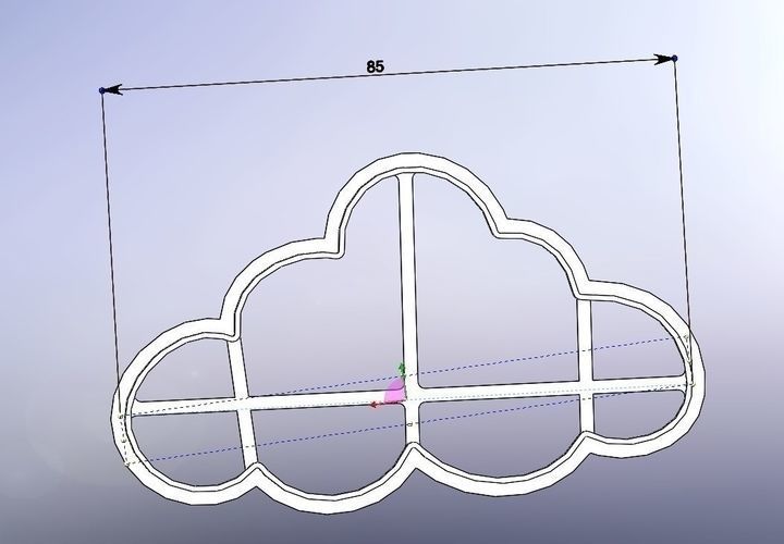 Beautiful clouds-set 40-80-120 3D print model_2