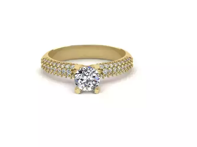Diamond Jewelry Engagment Ring  3D print model