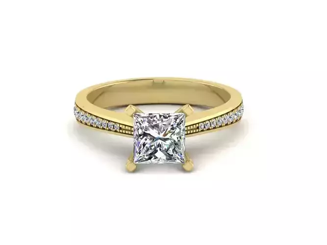 Diamond Jewelry Engagment Ring  3D print model