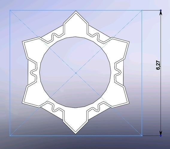 Cookie cutters - Snowflake - 3 PCS 3D print model_2