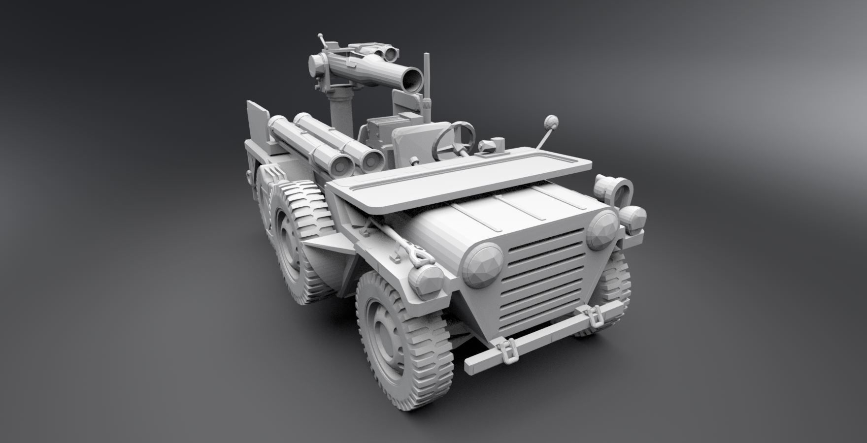 Jeep Willys Anti Tank 3D print model_4