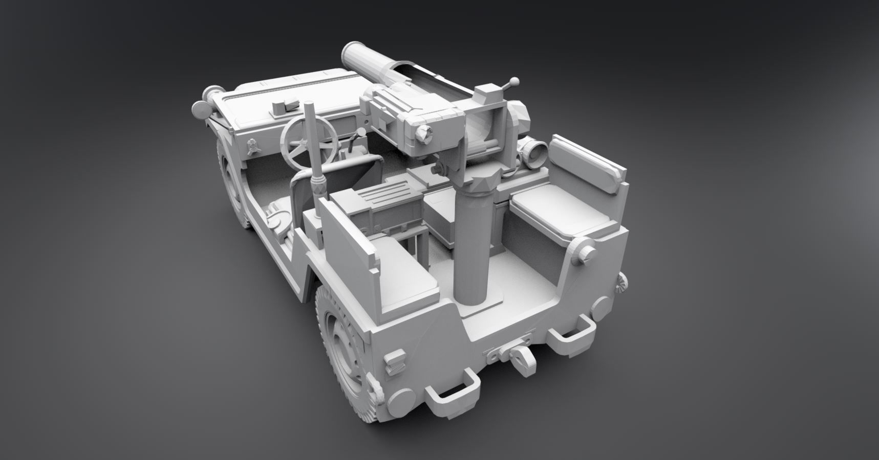 Jeep Willys Anti Tank 3D print model_2