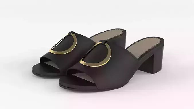 Women Slide Sandal 3D model