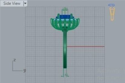 Oval Shape Halo Ring 250 3D print model_6