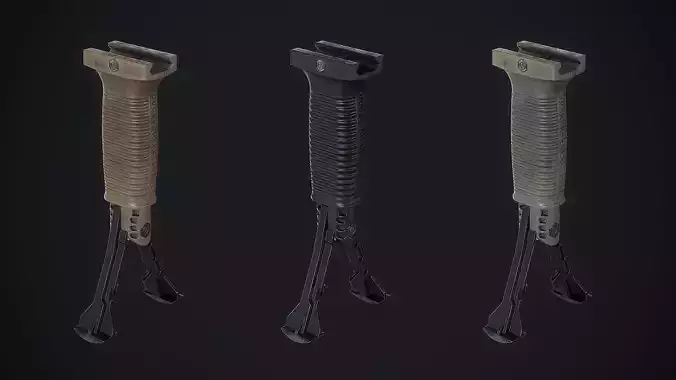 Grip pod FAB Defense Low-poly 3D model