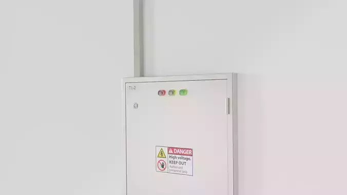 Electrical Control Box Low-poly 3D model
