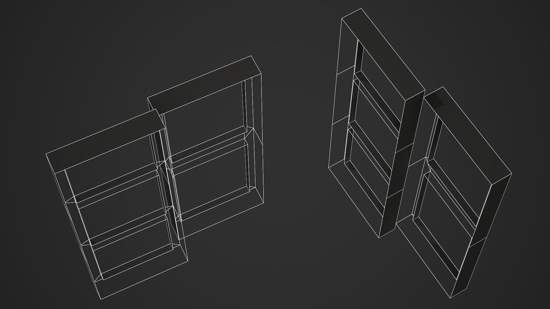 Wall Cafe Board 01 Low Poly Mobile Ready Low-poly 3D model_7