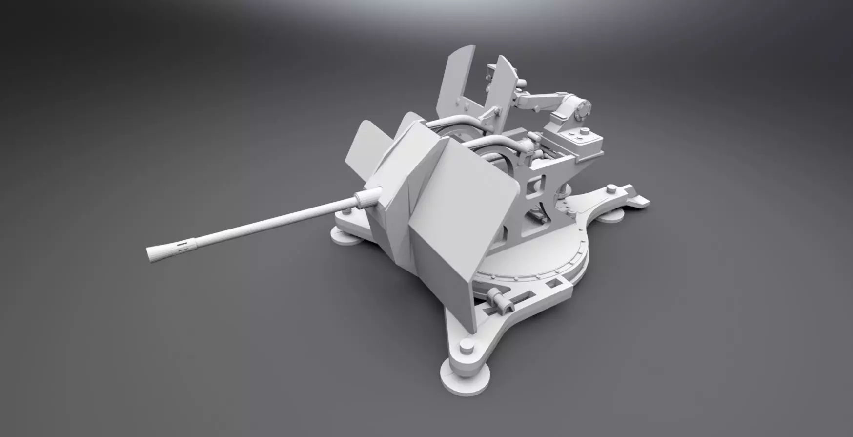 2cm Flak38 Scale model 3D print model_0
