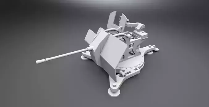 2cm Flak38 Scale model 3D print model