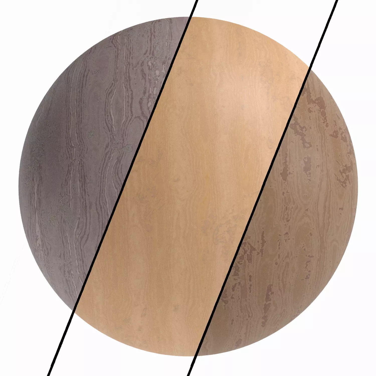 3 Worn Wood Materials PBR 4k by Sbsar 3D model_0