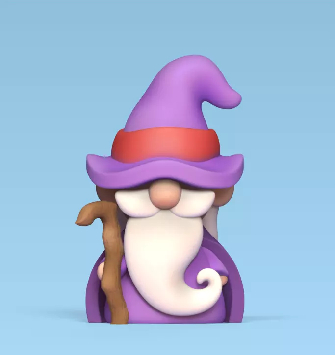 Cute Mage 3D print model_0