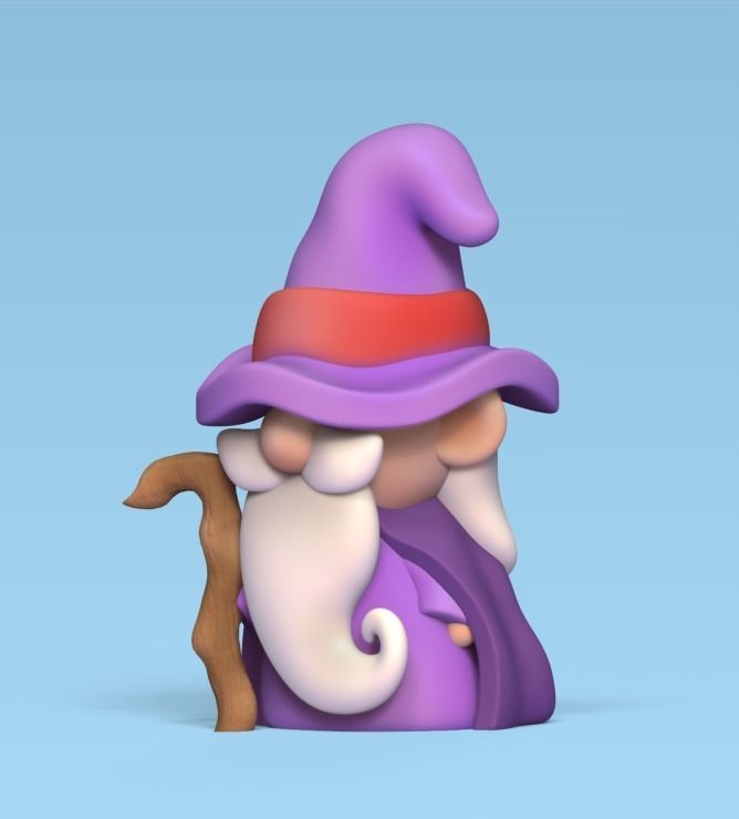 Cute Mage 3D print model_1