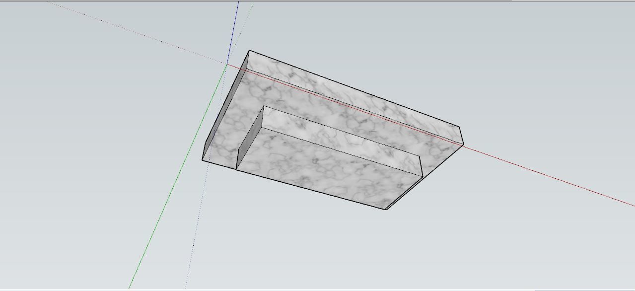 Rectangle Sink  3D model_5