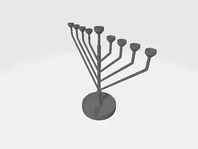  Silver Menorah