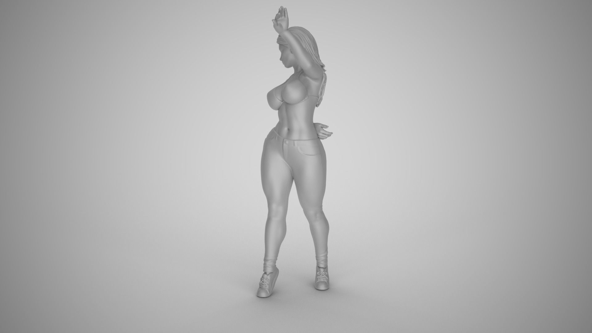 Unchained Woman 4 3D print model_3